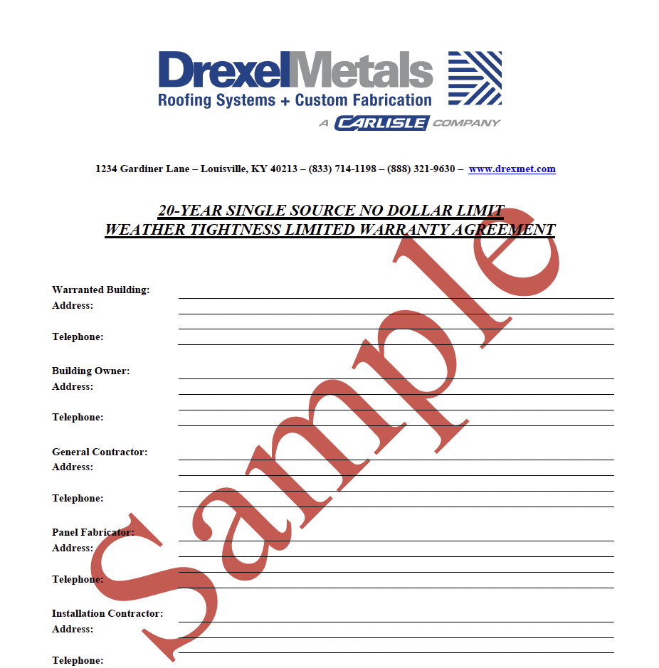 drexel metals product card